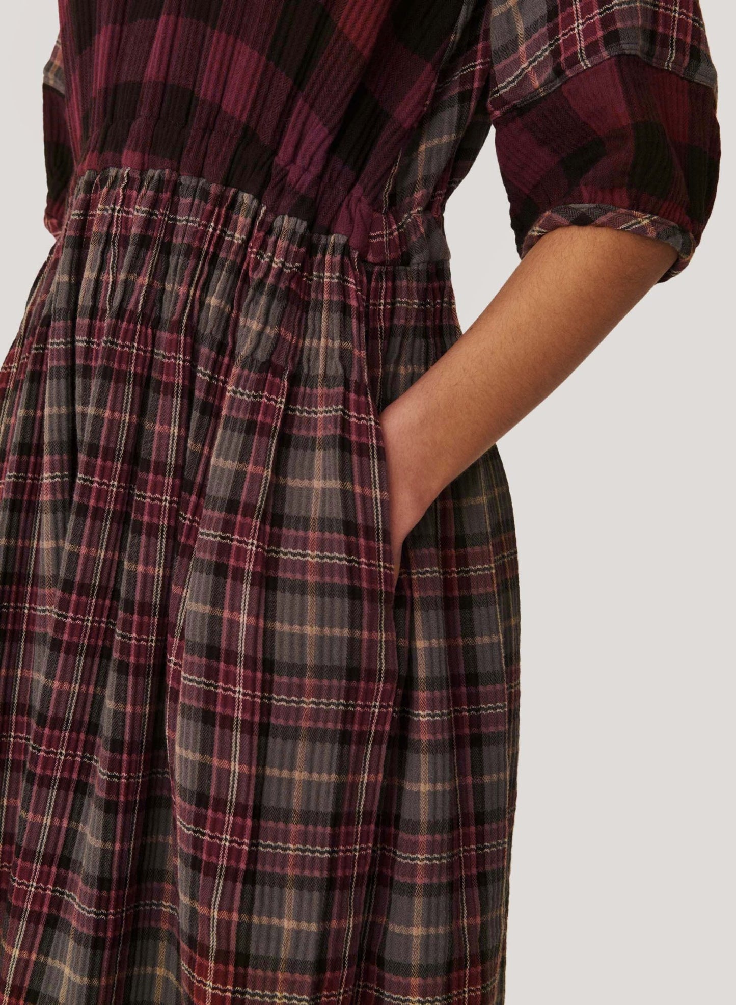 Burgundy Multi Garden Dress