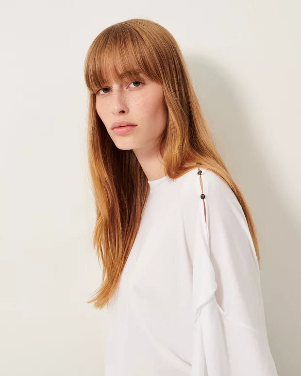 Knot Sleeve Summer Night T-Shirt