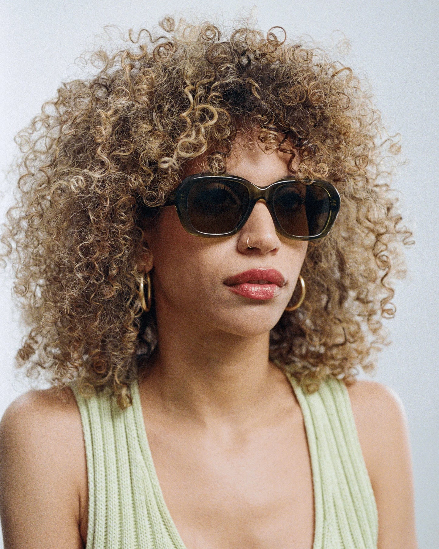 Tamar Green Sunglasses