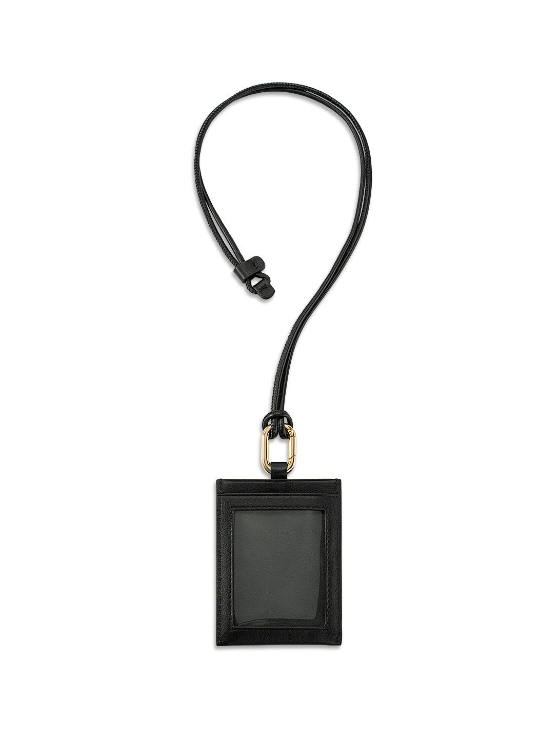 Card Holder On Strap Black