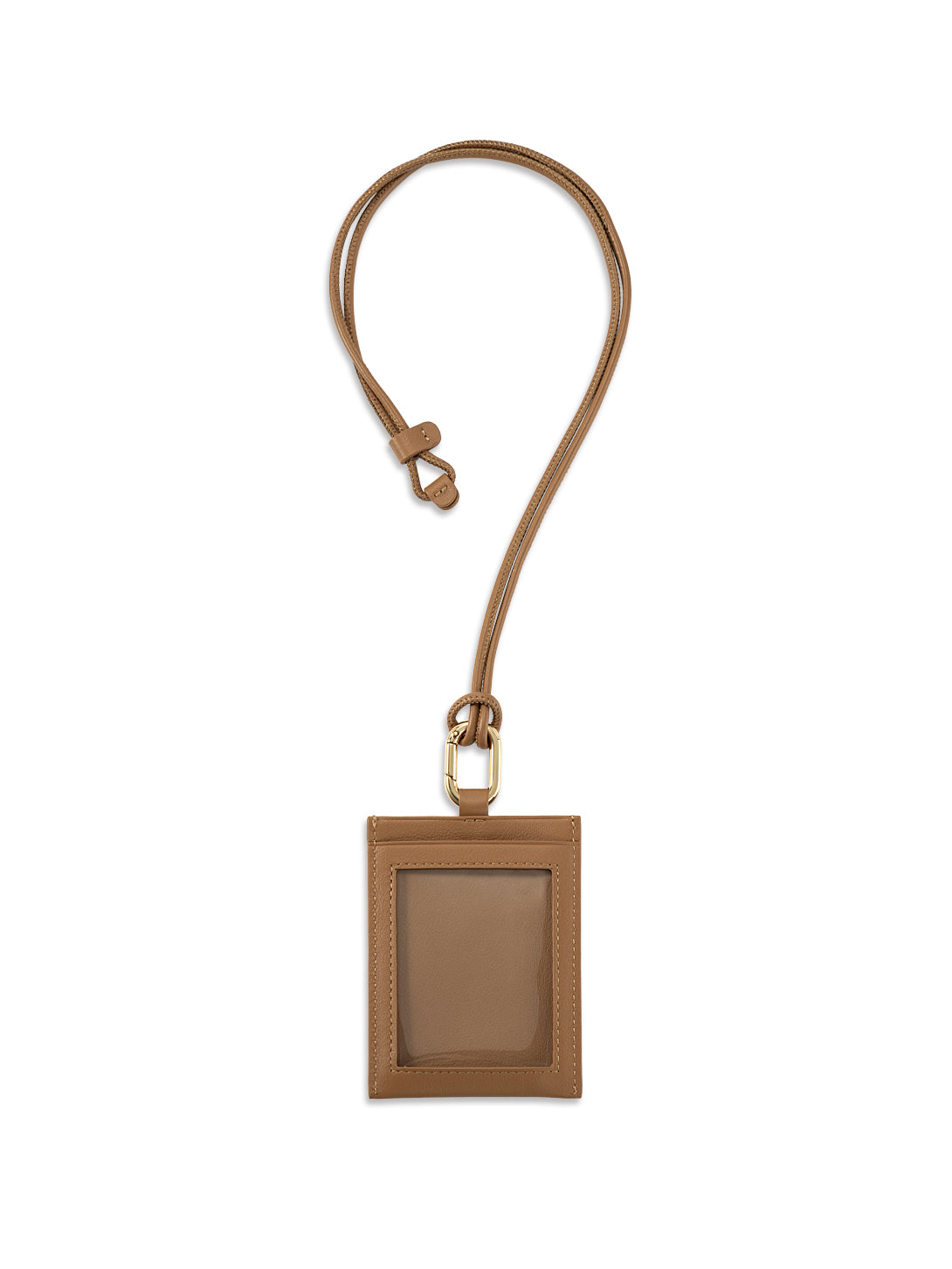 Card Holder On Strap Caramel