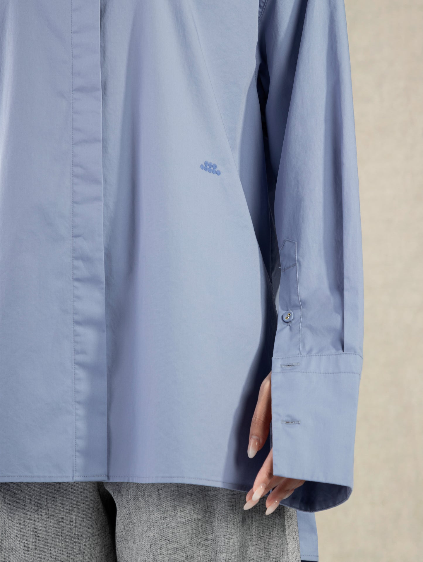 Oversized Shirt Light Blue
