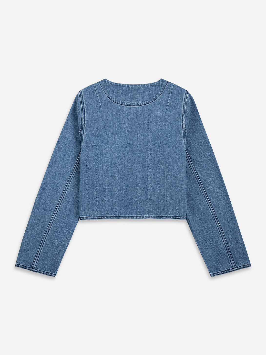 Ribbon Up Denim Jacket