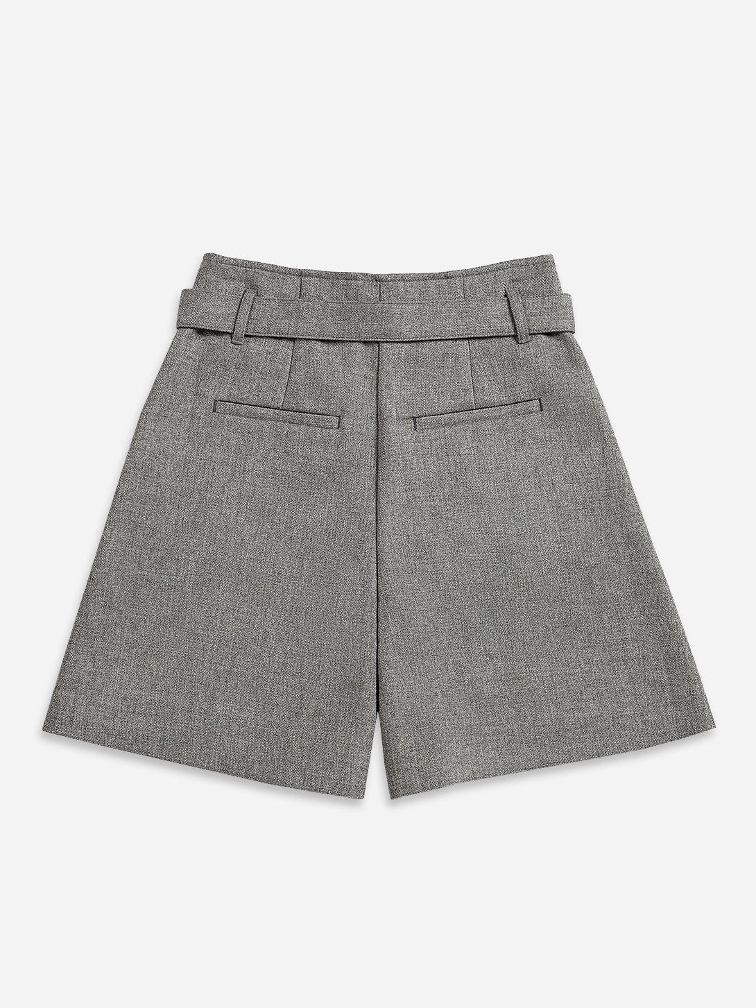 Pleated Belt Shorts