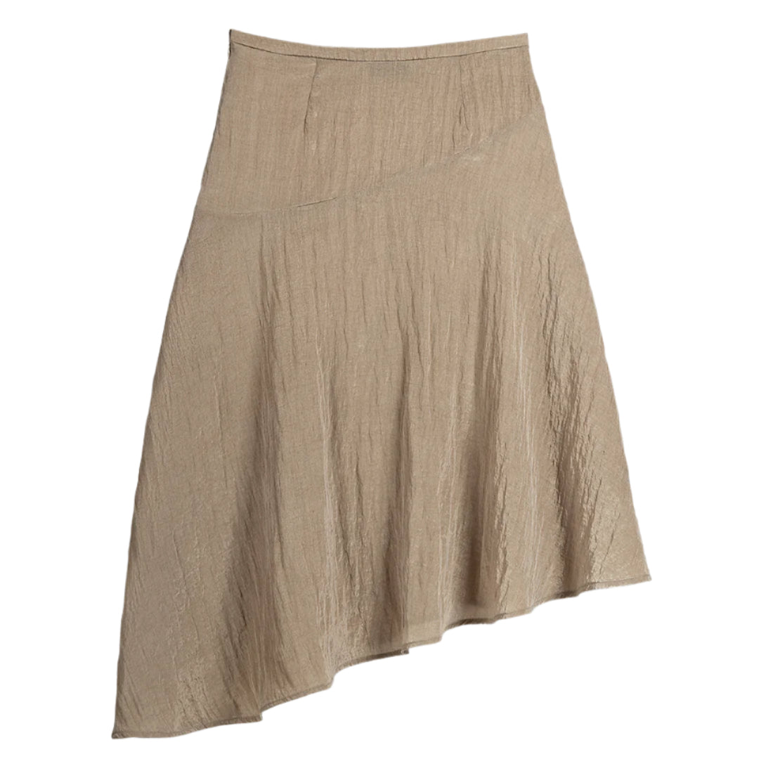 Crinkle Asymmetric Skirt
