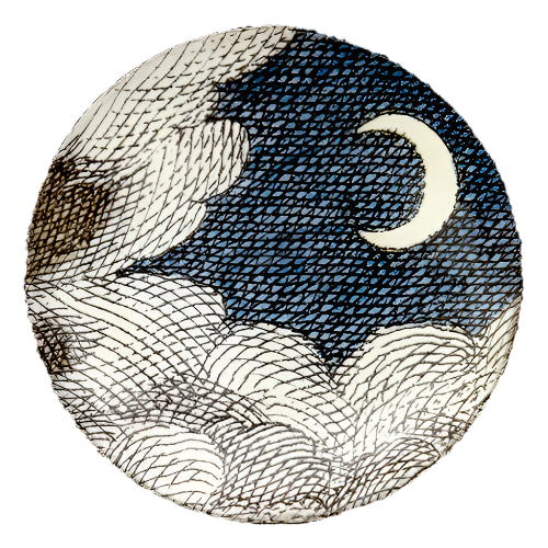 Cloud & Crescent Moon Saucer