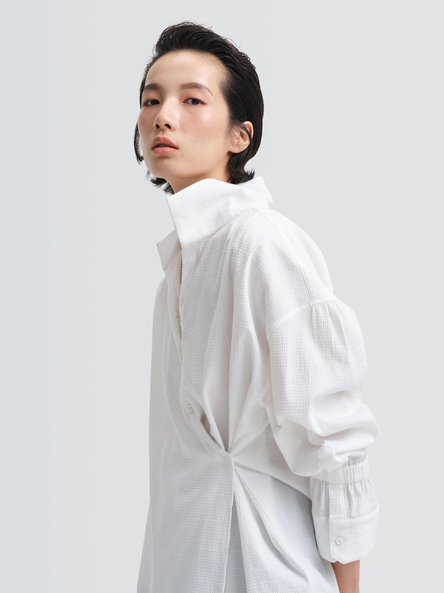 Seersucker "Lu" Shirt