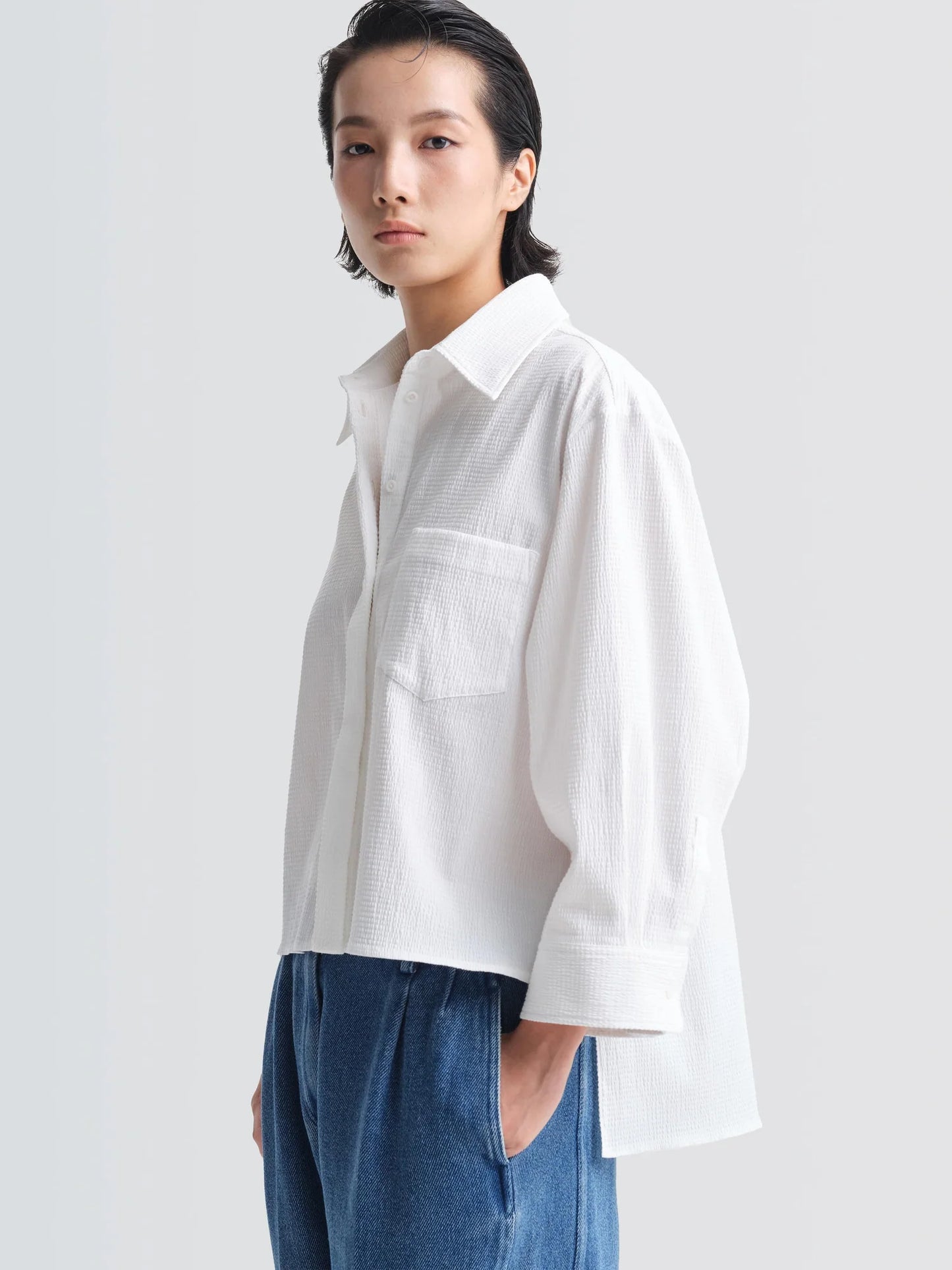 Seersucker "Idler" Shirt
