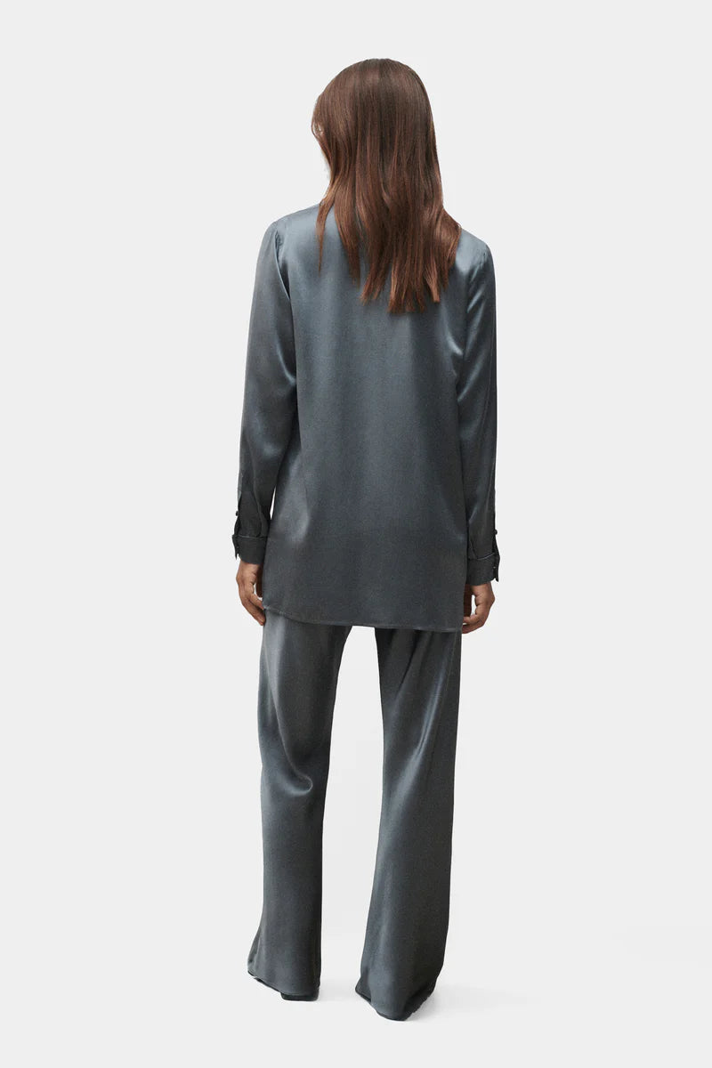 Bias Cut Pants Slate