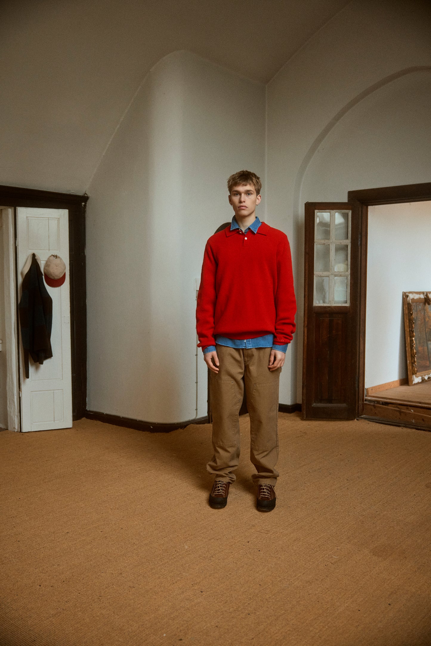 Timber Brushed Polo Knit