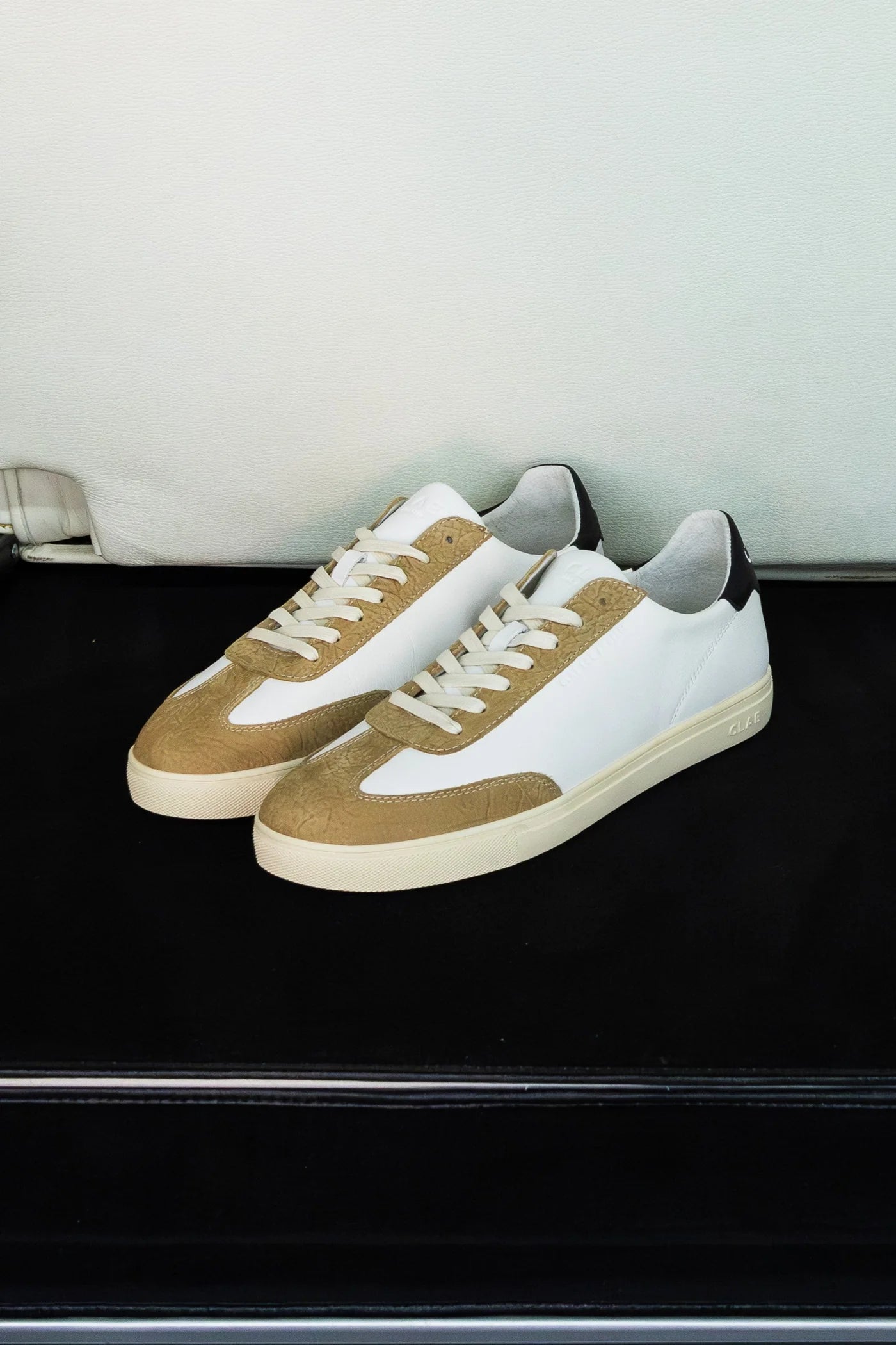 White Starfish Black Sneakers (unisex)