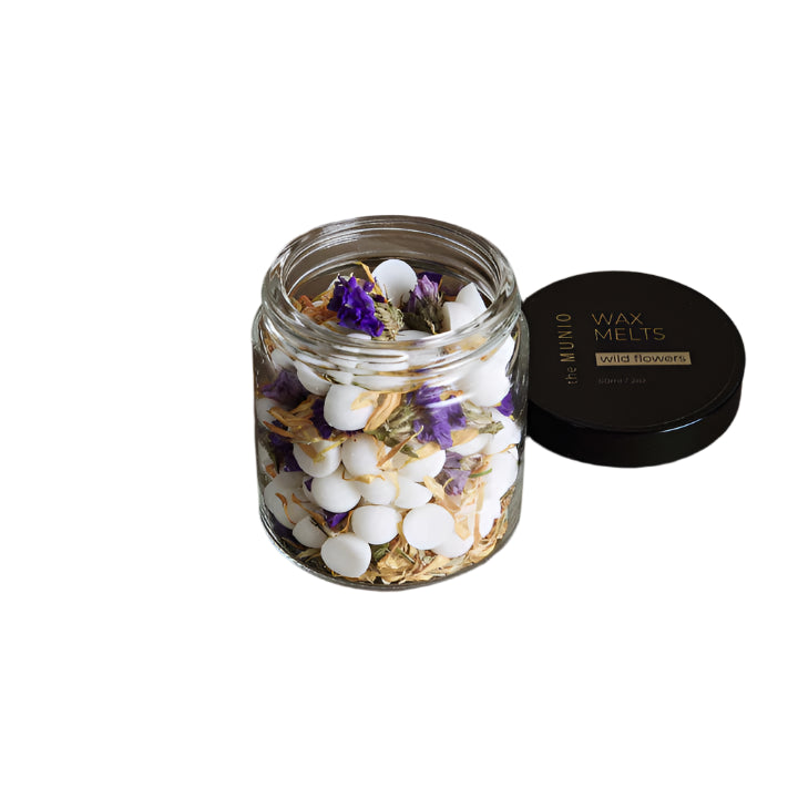 Wild Flowers Mini Soy Wax Melts In Glass Votive