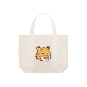 Fox Head Tote Bag Ecru
