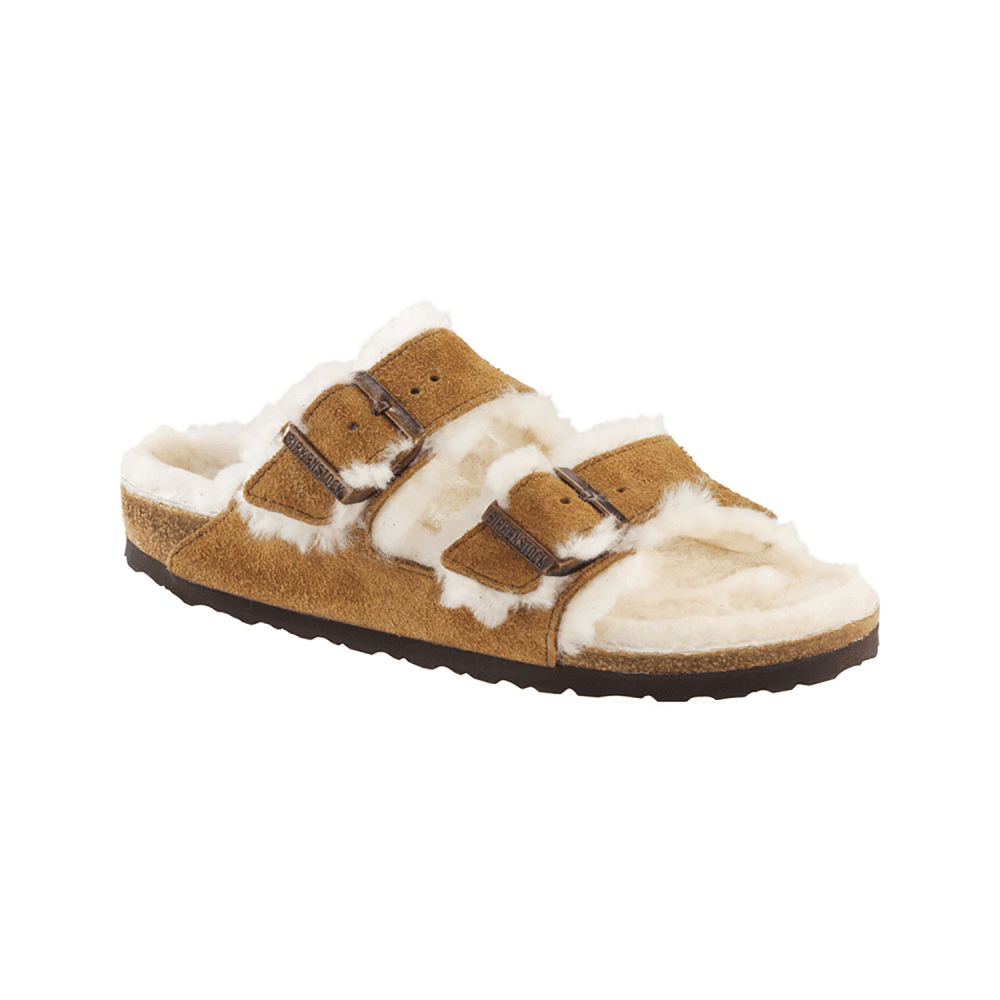 Arizona Shearling Leather Sandals Mink