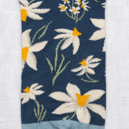 Narcisse Marine Invisible Socks