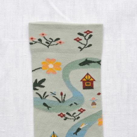 Riviere Celadon Ankle Socks