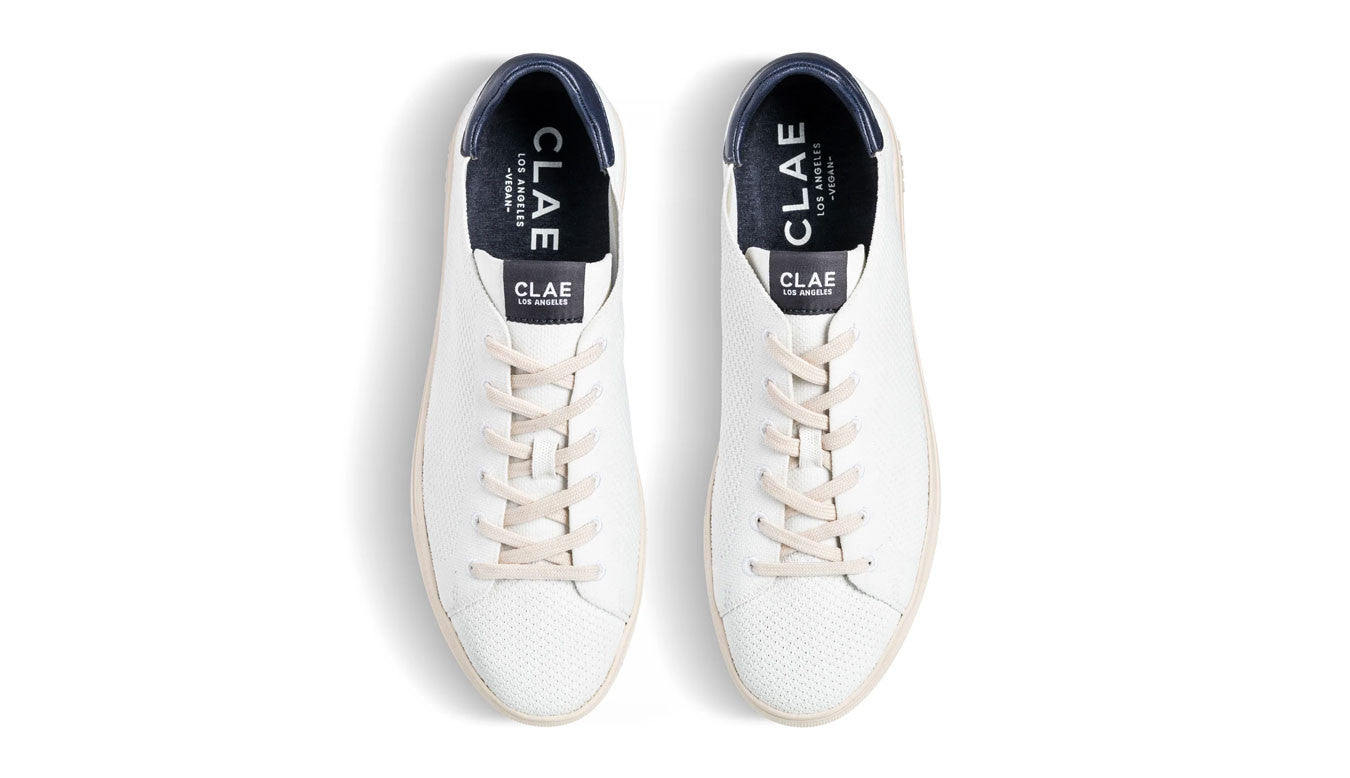 Knit White Navy Cactus Sneakers