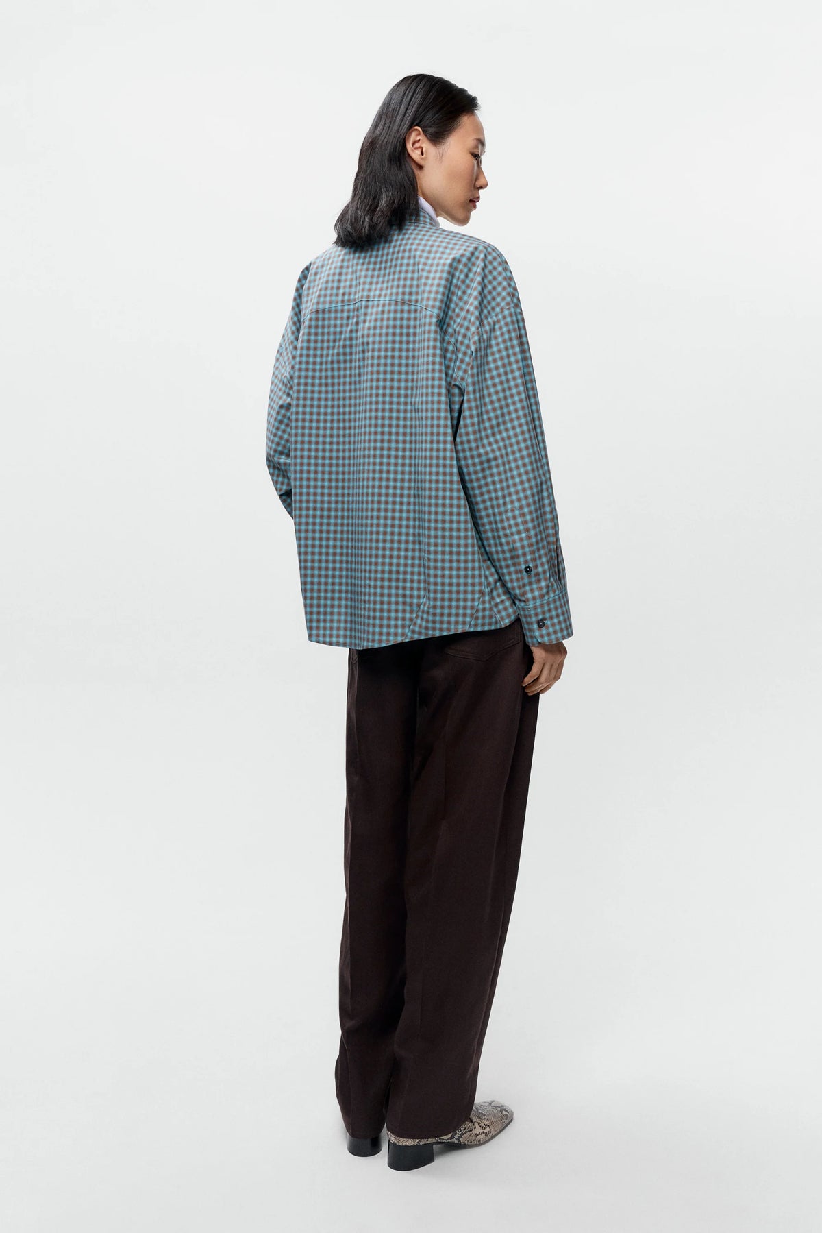 Checked Oversized Shirt