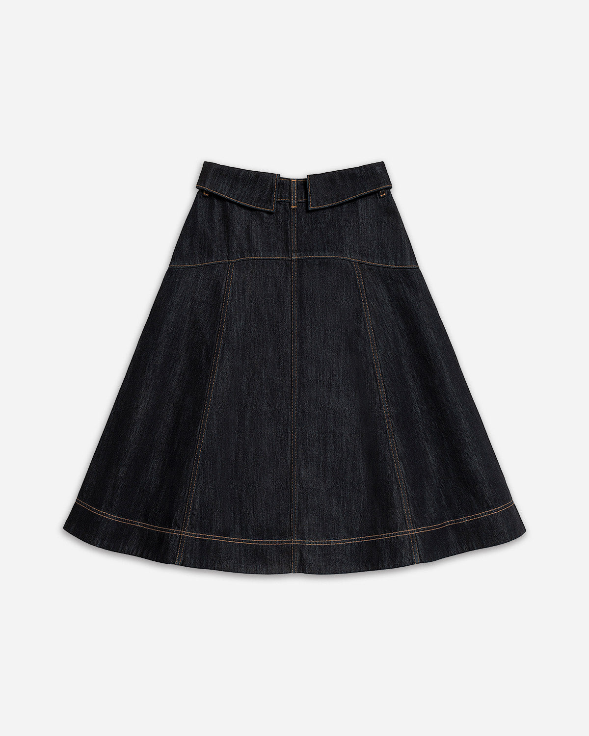Collared A-Line Skirt