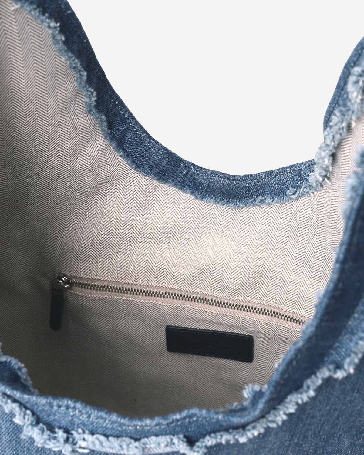 Large Teardrop Denim Hobo