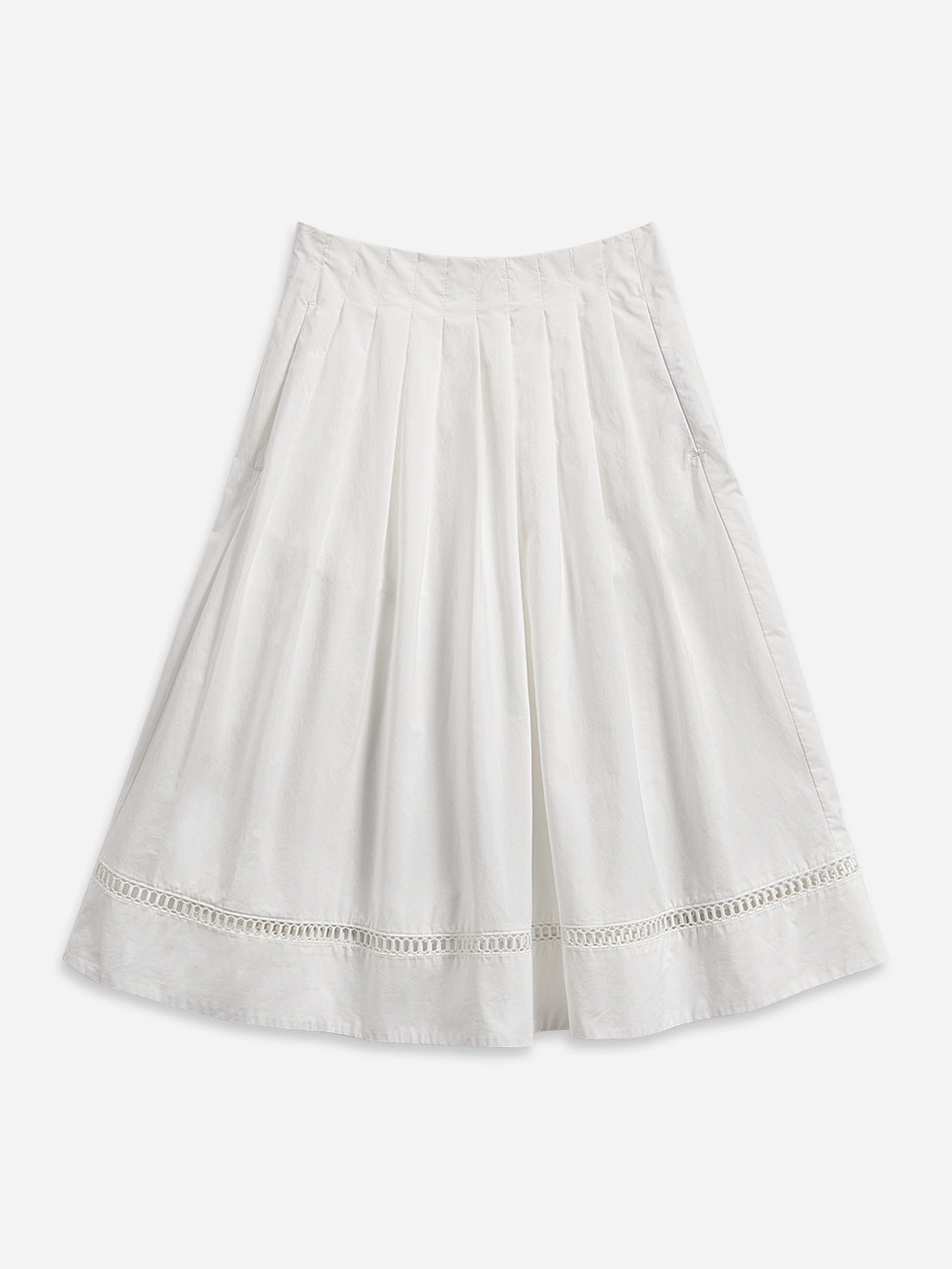 Pleated Flare Skirt