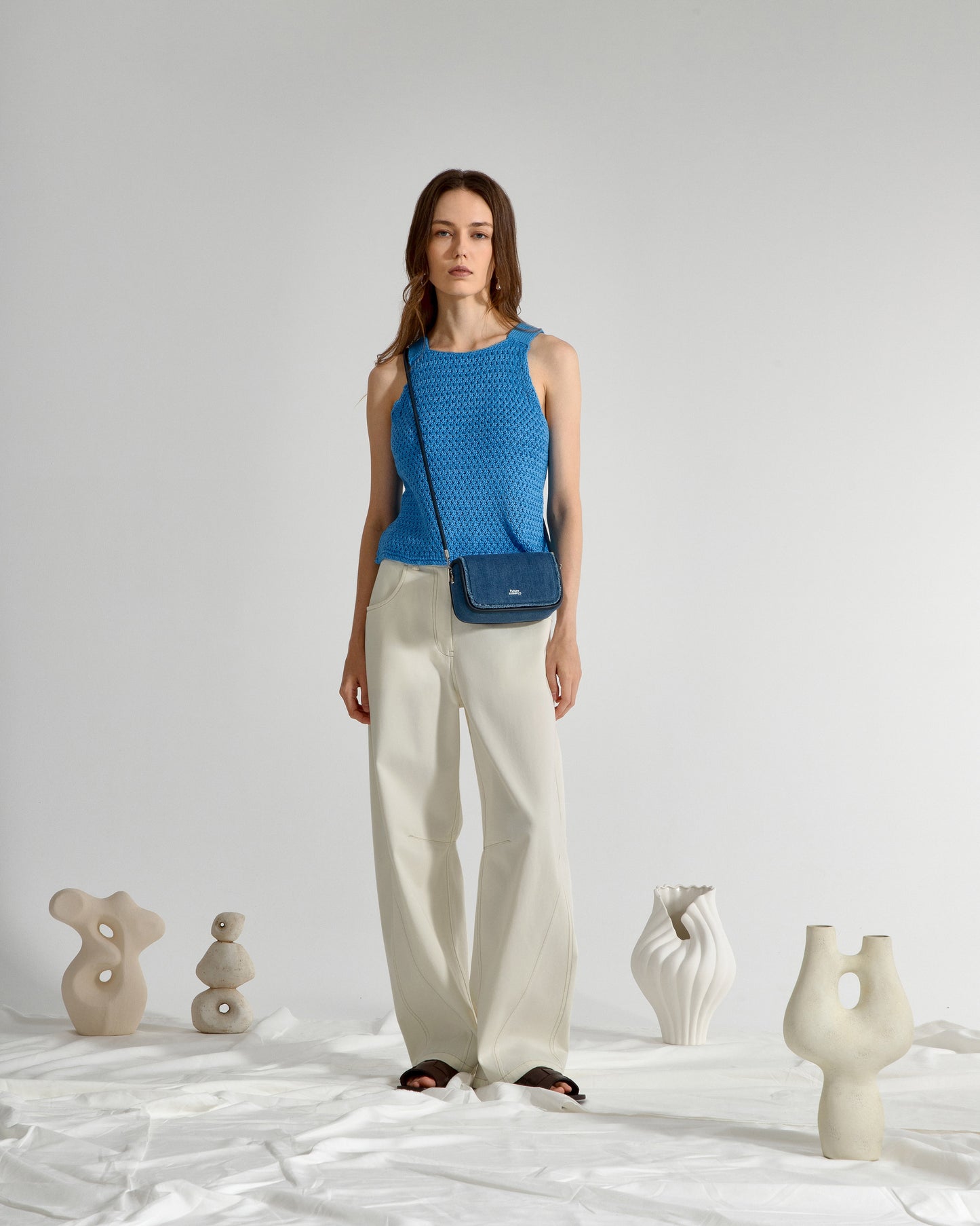 Mini Loaf Denim Crossbody