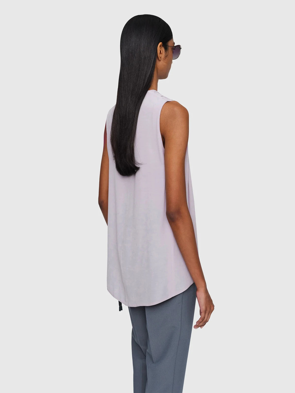 Grey Viscose Top
