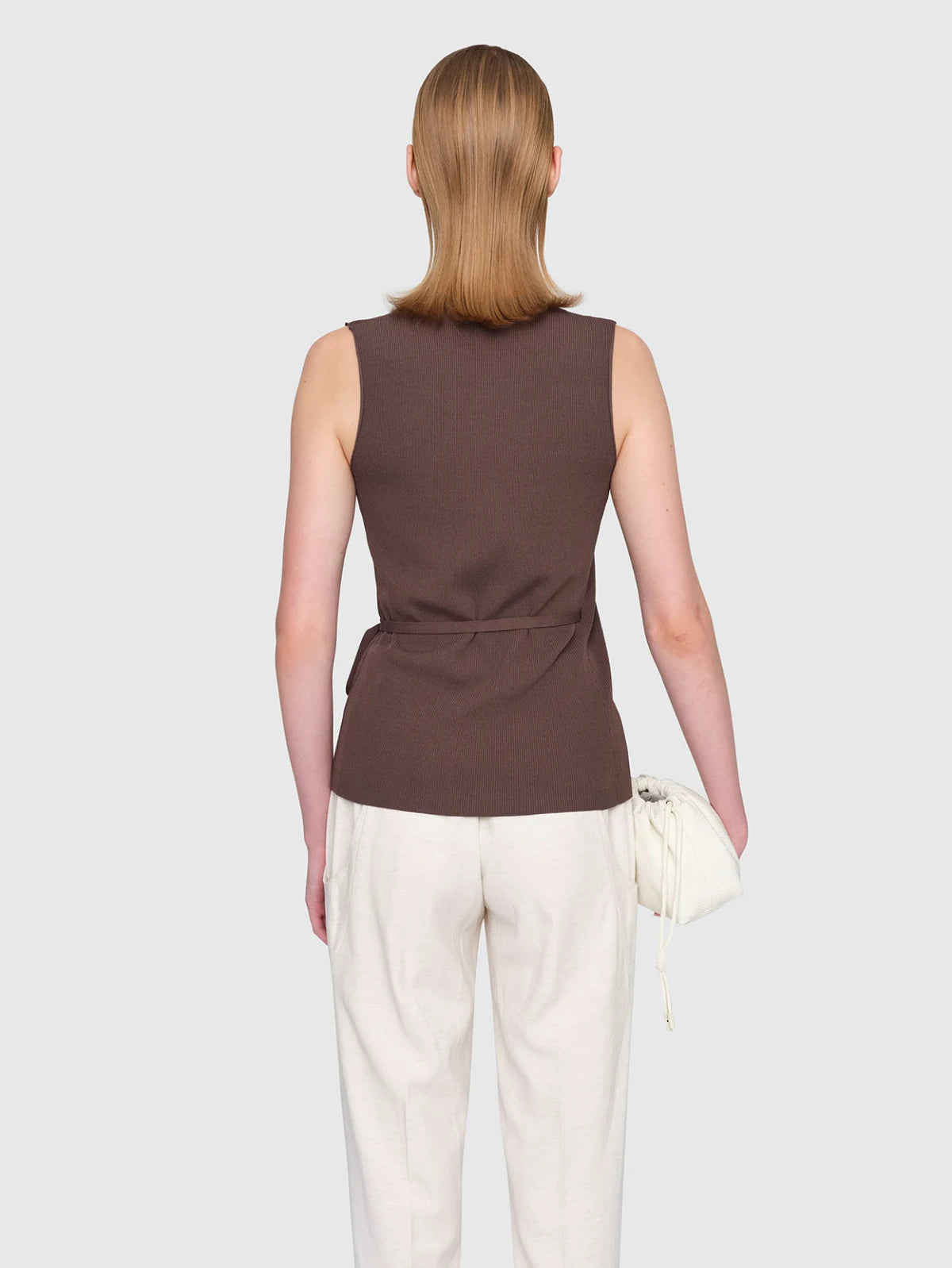 Taupe CEYLON Knit Top