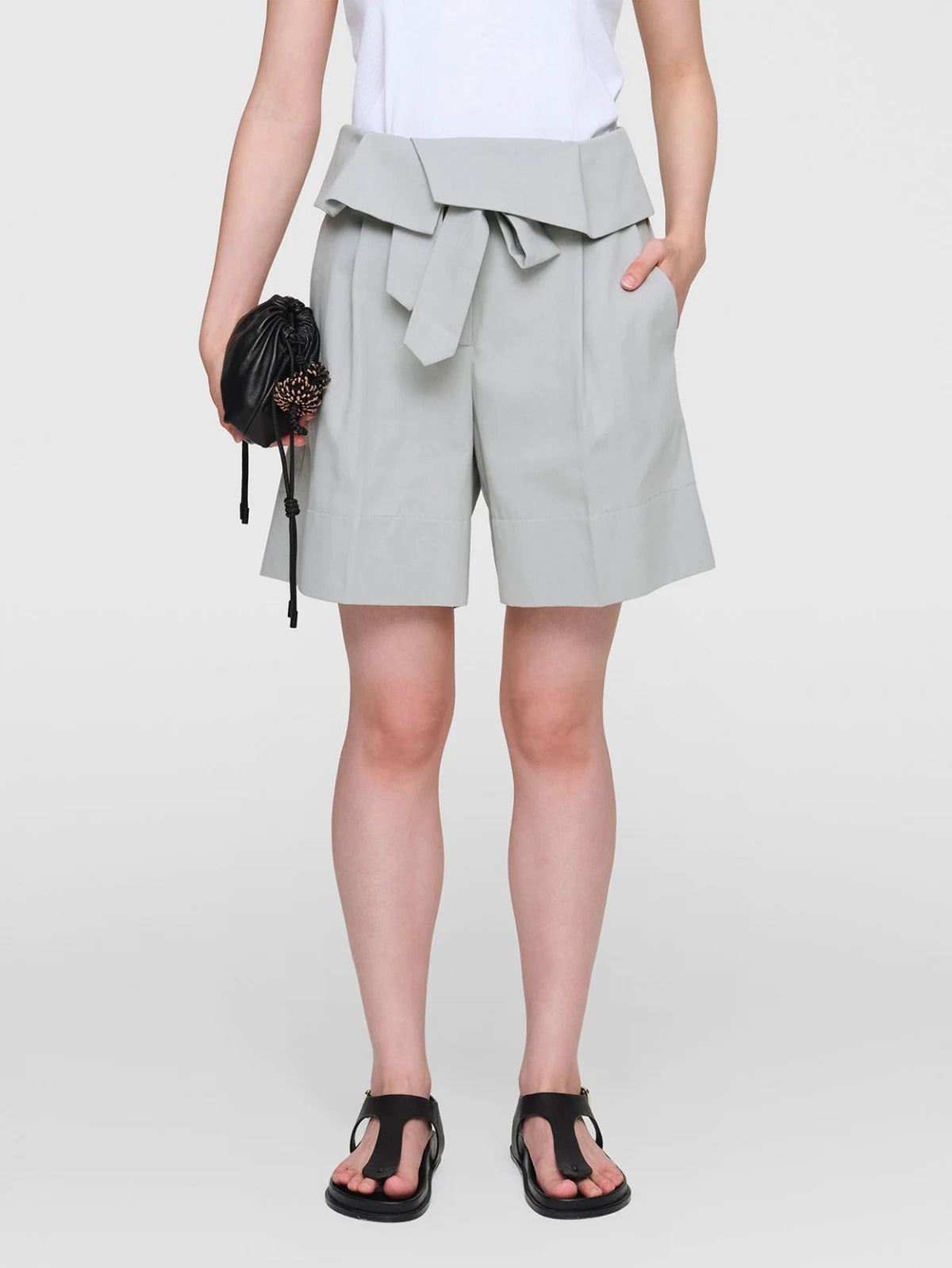 Celadon Wales Cotton Shorts