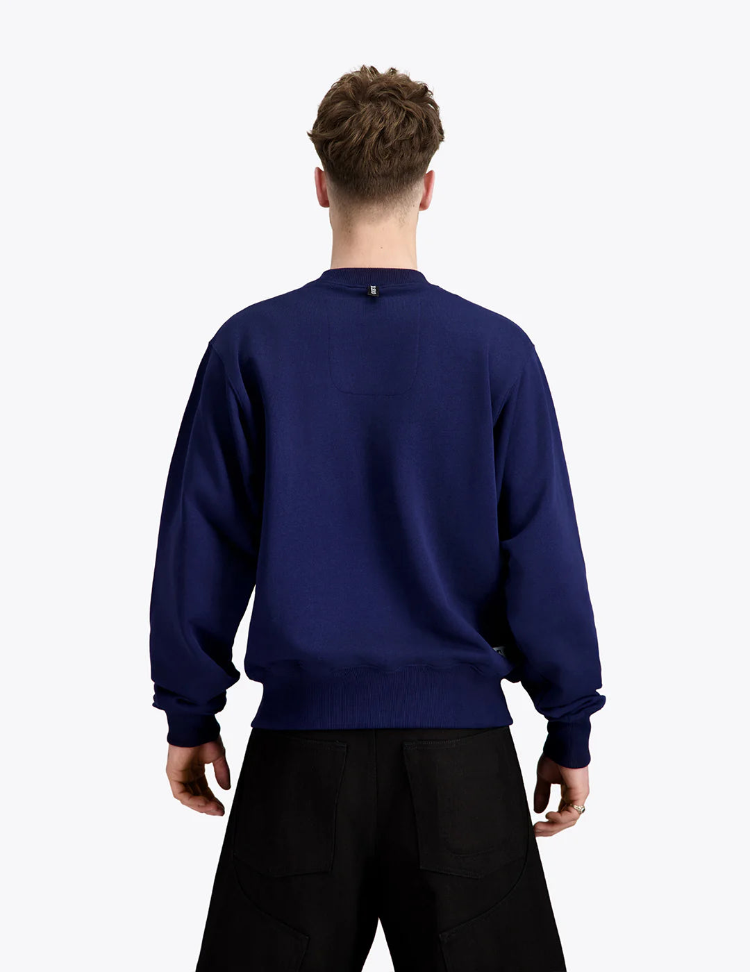 The "Life" Printed Crewneck Navy