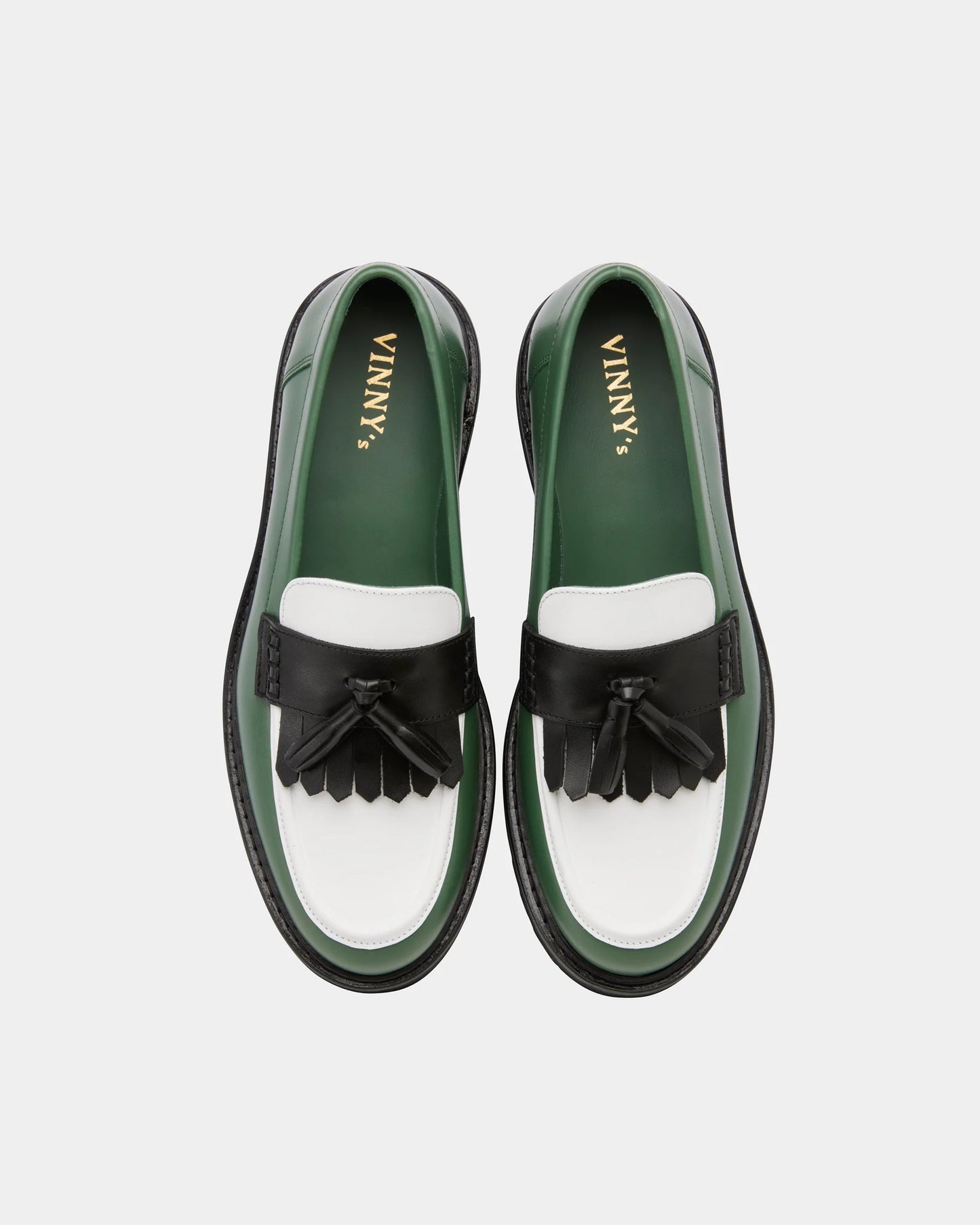 Richee Tri-Tone Tassel Loafer Green