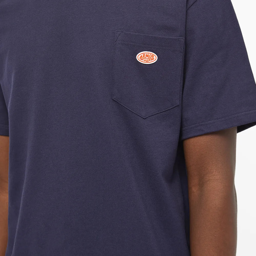 Navy Cotton Plain T-Shirt