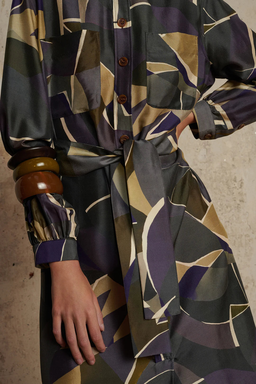 Acier Beige Lauren Dress