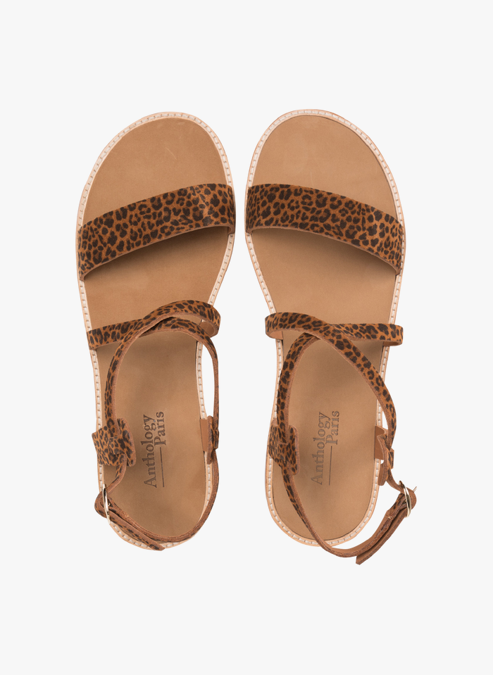 Sandale Plate Tissu Beryl-Mini Leo Cuoio