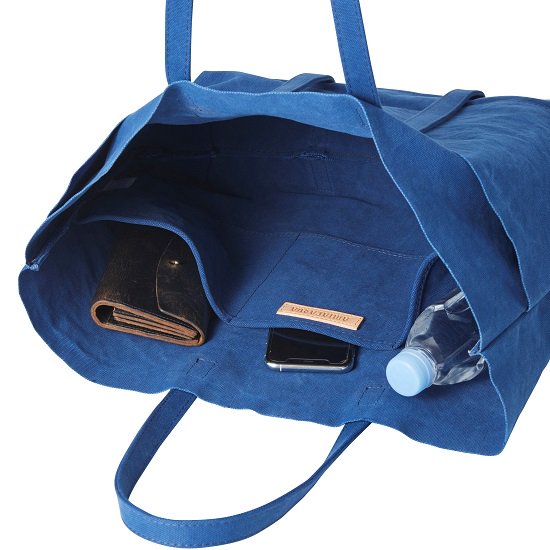 Blue Canvas Tote Bag M