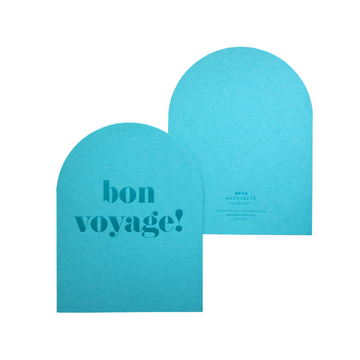 Wordsmith Hot Foil Card - Bon Voyage