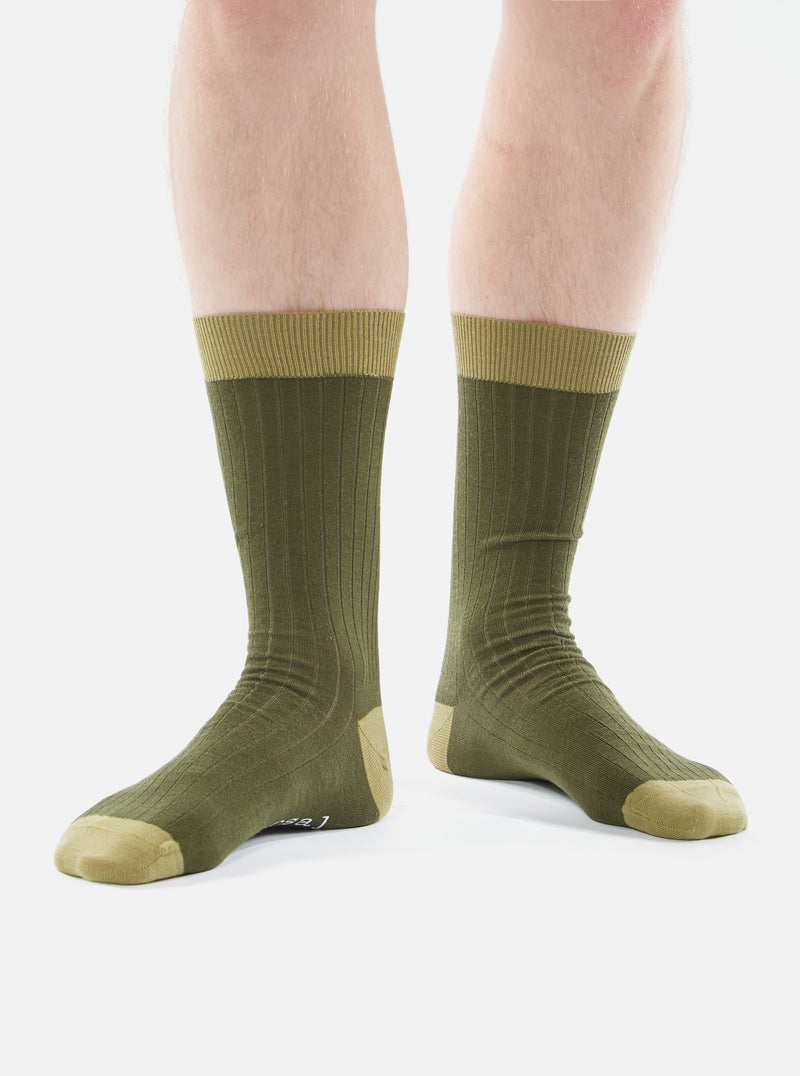 Olive Merino Classic Sock