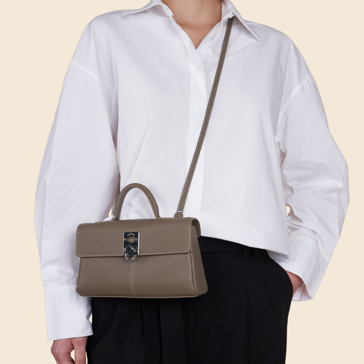 Cafune | bag for women - Stance Wallet Brownstone | kapok