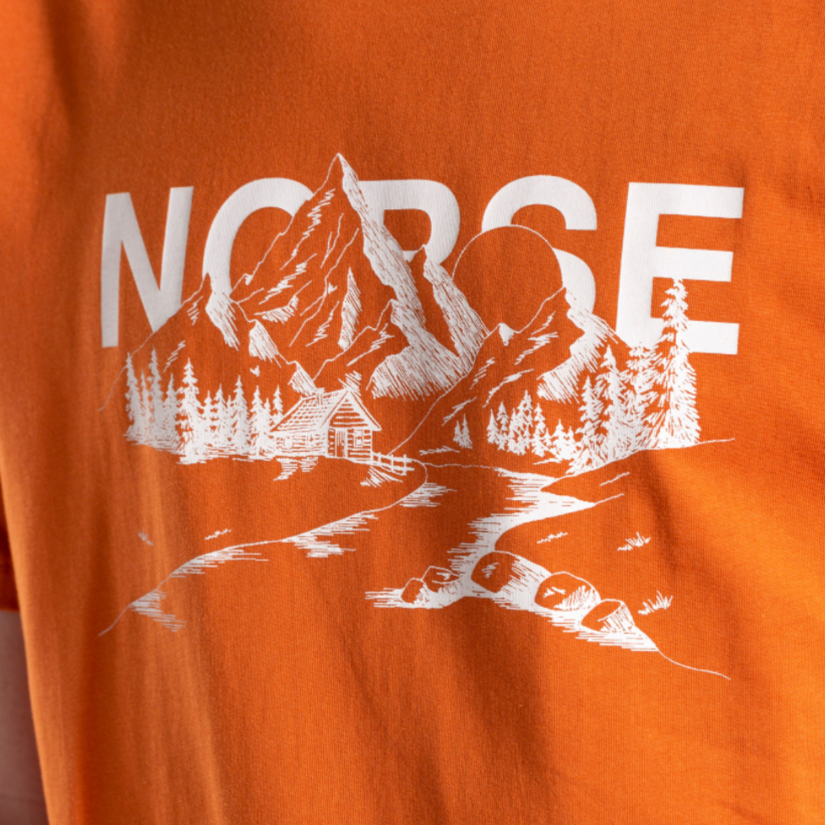 Burnt Orange Niels Mountain T-Shirt