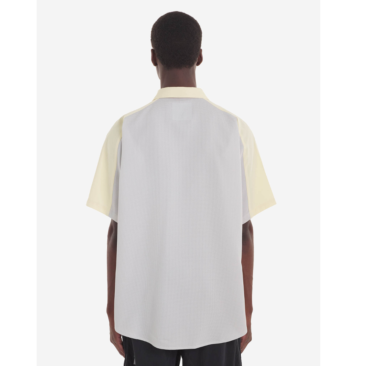 MK x And Wander Hiking Shirt White Yellow Color Block