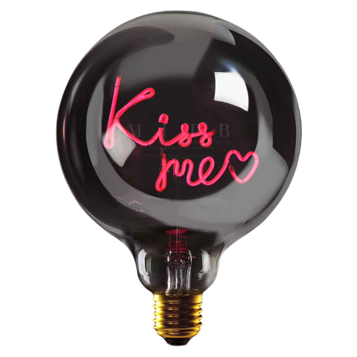 Kiss Me Plated Smoke Glasss