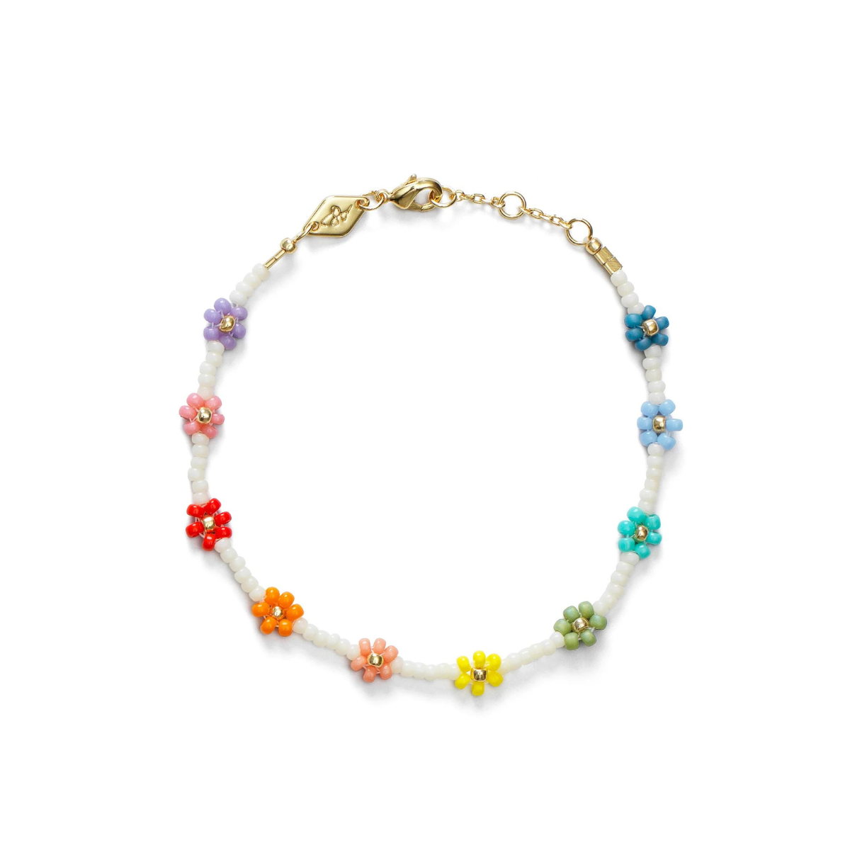 Multicolor Flower Power Bracelet