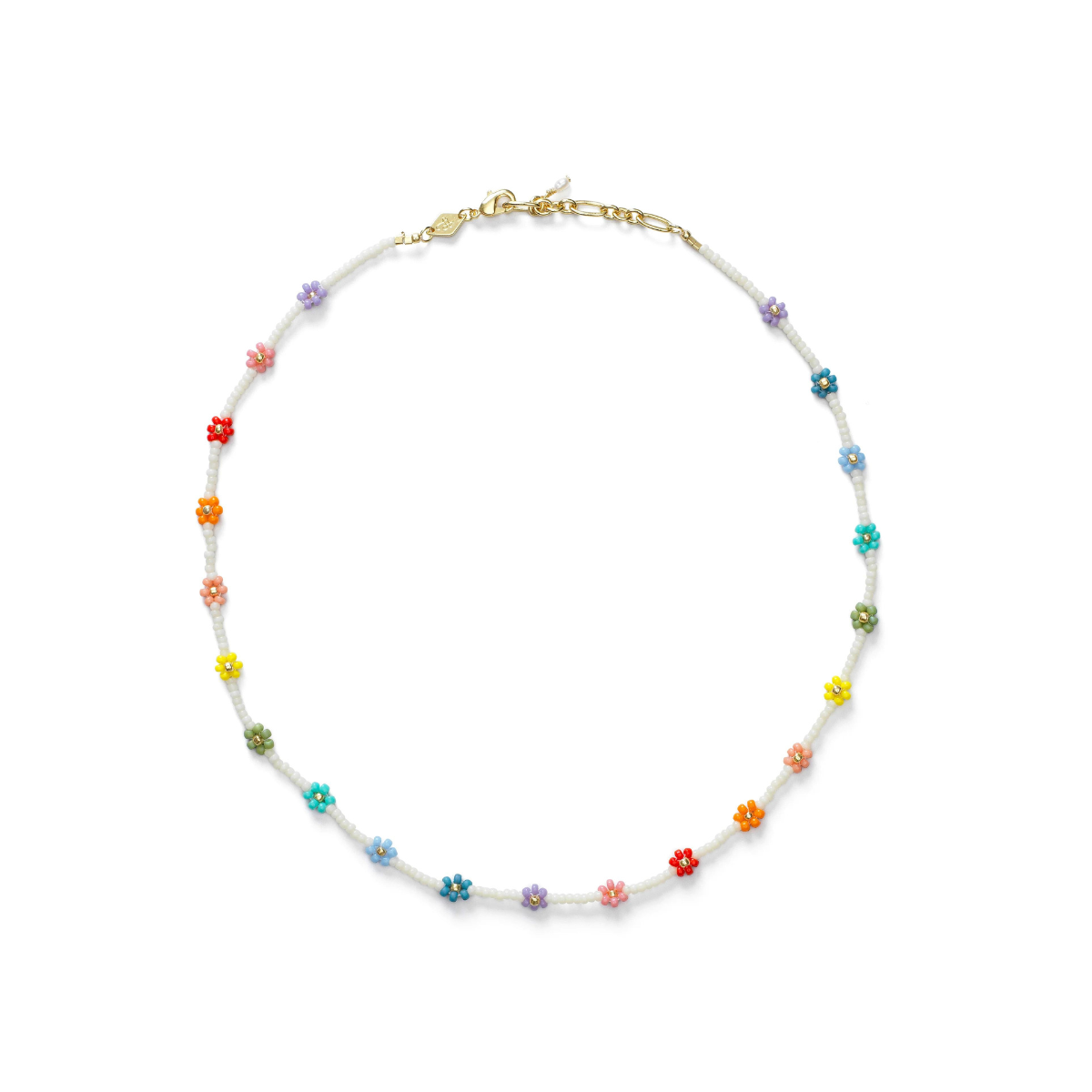 Multicolor Flower Power Necklace