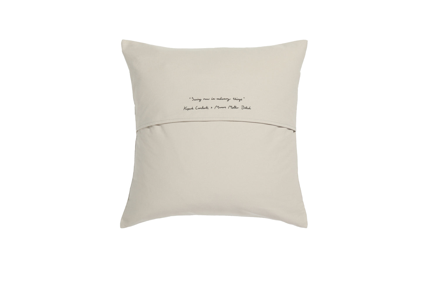 Kapok Comforts x MMB Lemon Coffee Cushion Stone