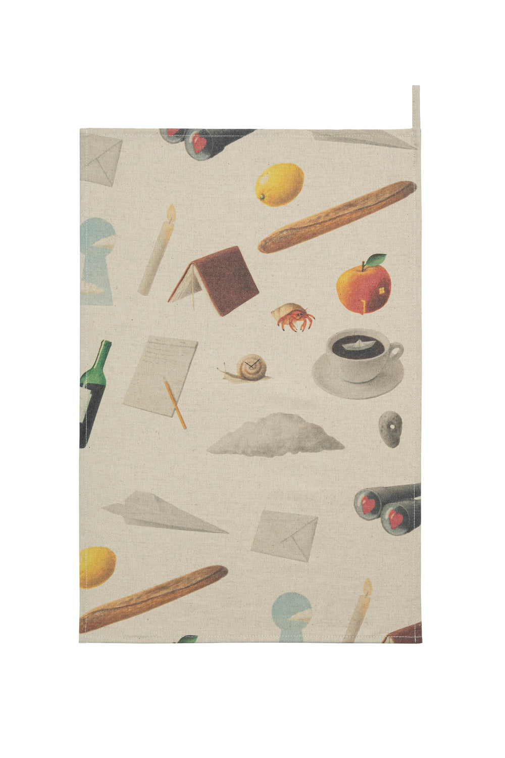 Kapok Comforts x MMB Surrealist Tea Towel Off White