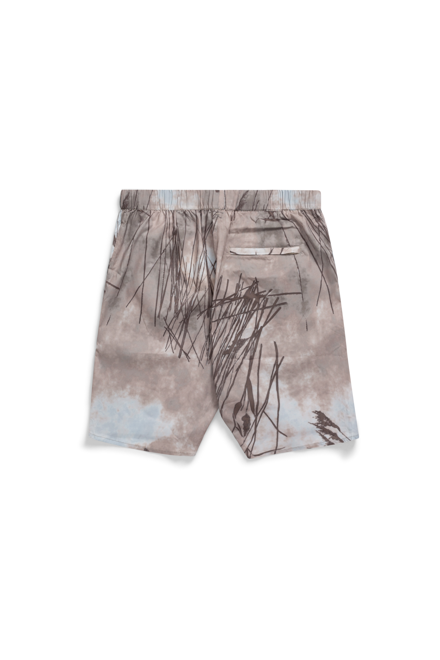 Dried Sage Green Poul Light Nylon Shorts