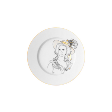 Chers Parisiens Dessert Plate-Marie Antoinette