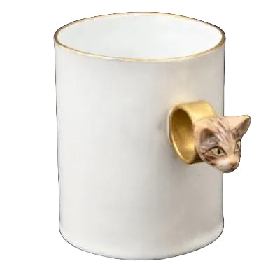 Serena Tabby Cat Cup