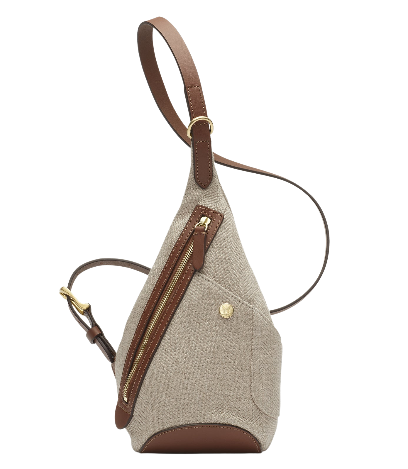 Herringbone Cuoio Drop Bag