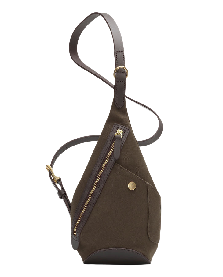 Canvas Drop Bag Army Dark Brown